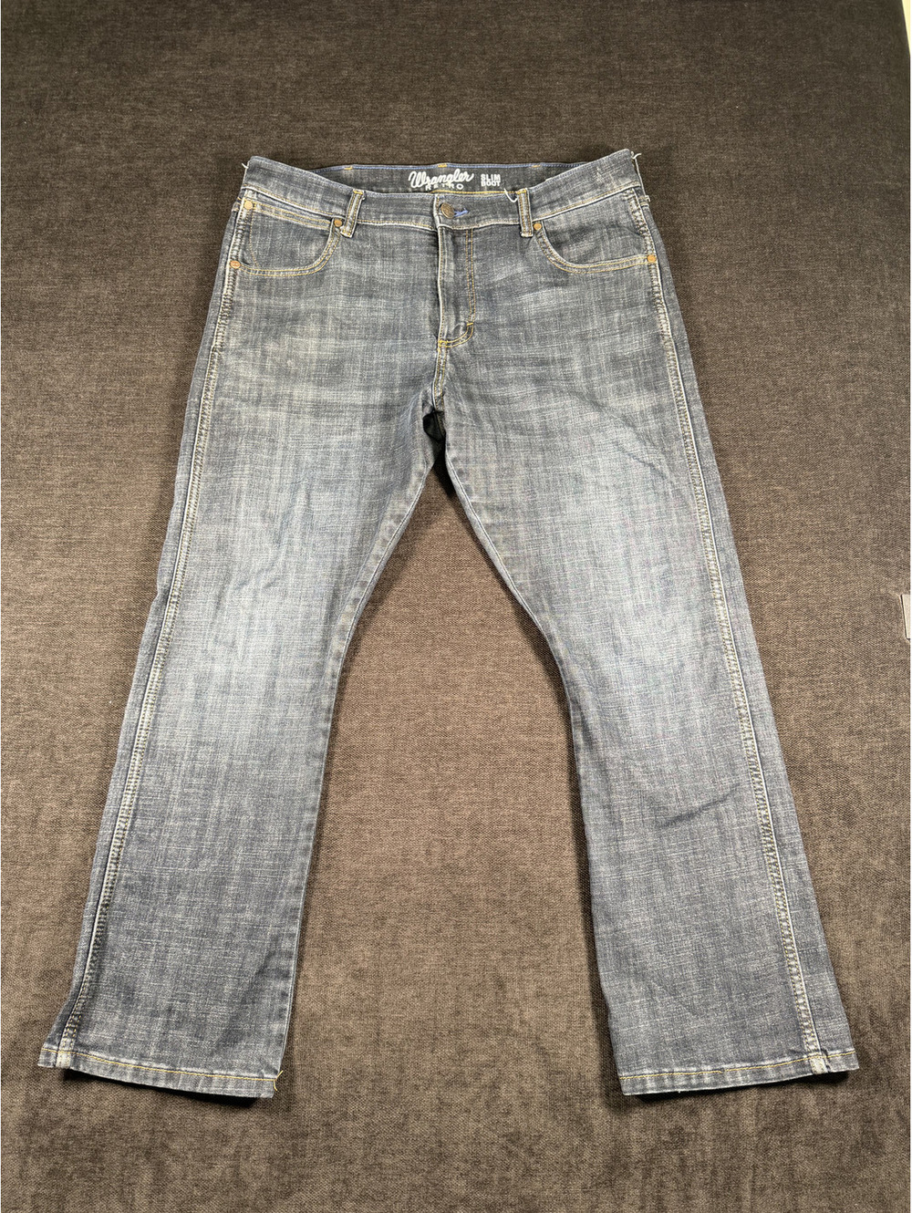 Wrangler Men's Blue Denim Jeans Size 36x30